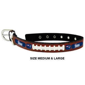 New England Patriots Leather Football Collar
