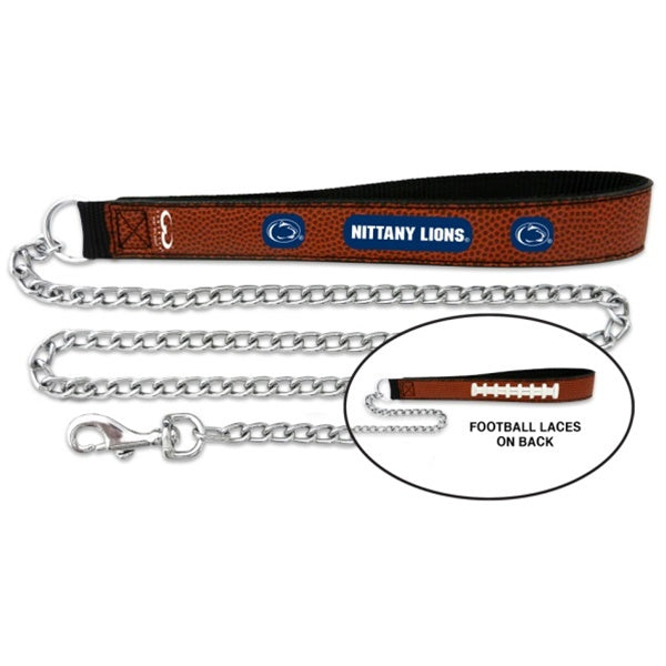 Penn State Nittany Lions Leather And Chain Leash