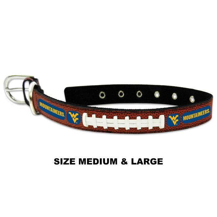 Wv Mountaineers Classic Leather Football Collar