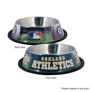 Oakland A's Stainless Steel Pet Bowl