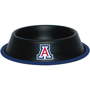 Arizona Wildcats Gloss Black Pet Bowl