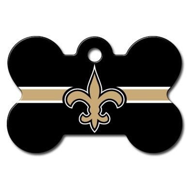 New Orleans Saints Bone Id Tag