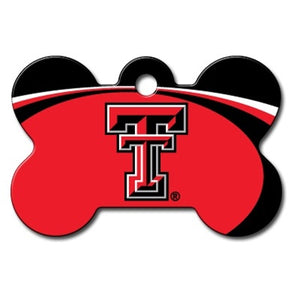 Texas Tech Red Raiders Bone Id Tag