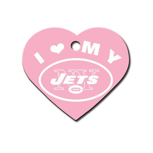 New York Jets Heart Id Tag