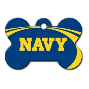 Navy Midshipmen Bone Id Tag