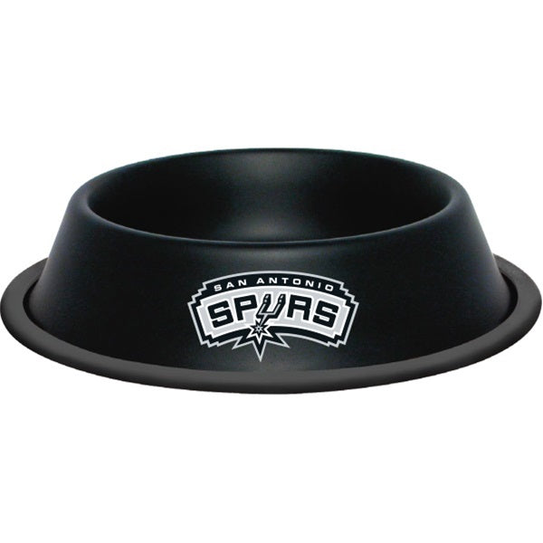 San Antonio Spurs Gloss Black Pet Bowl