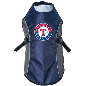 Texas Rangers Water Resistant Reflective Pet Jacket