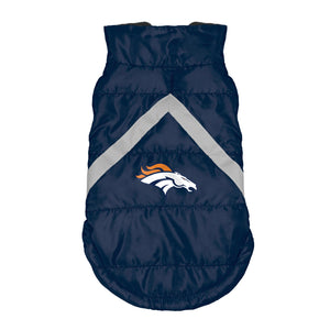 Denver Broncos Pet Puffer Vest
