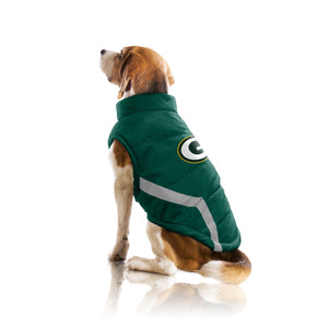 Green Bay Packers Pet Puffer Vest
