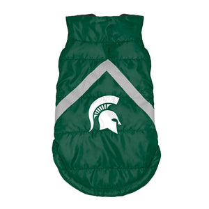 Michigan State Spartans Pet Puffer Vest