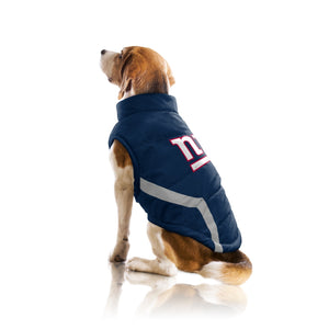New York Giants Pet Puffer Vest