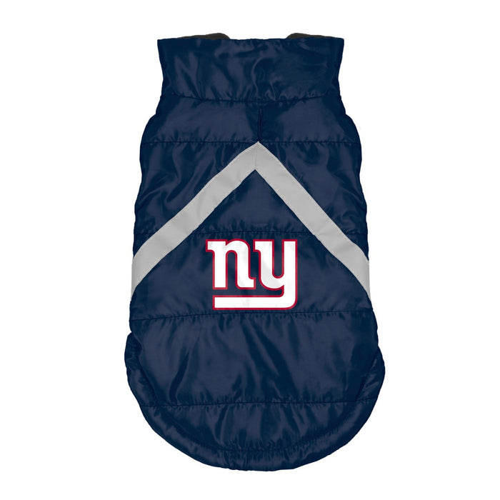 New York Giants Pet Puffer Vest