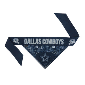 Dallas Cowboys Pet Reversible Paisley Bandana
