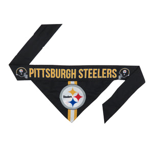 Pittsburgh Steelers Pet Reversible Paisley Bandana