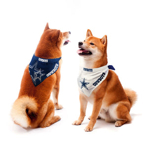 Dallas Cowboys Home & Away Pet Bandana Set