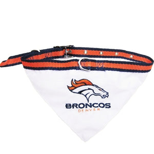 Denver Broncos Dog Collar Bandana