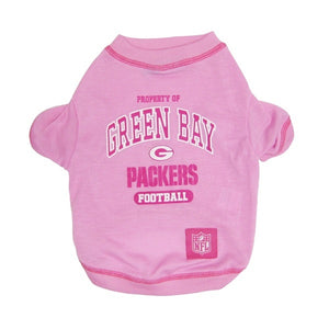 Green Bay Packers Pink Dog T