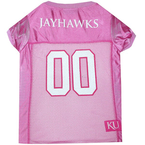 Kansas Jayhawks Pink Pet Jersey