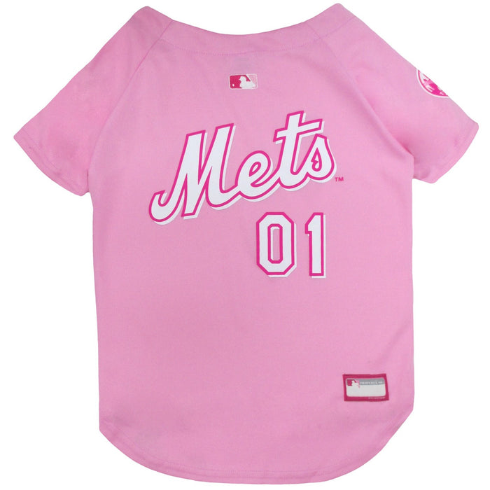 New York Mets Pet Pink Jersey