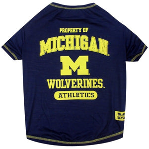 Michigan Wolverines Pet Tee Shirt