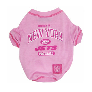 New York Jets Pink Dog T
