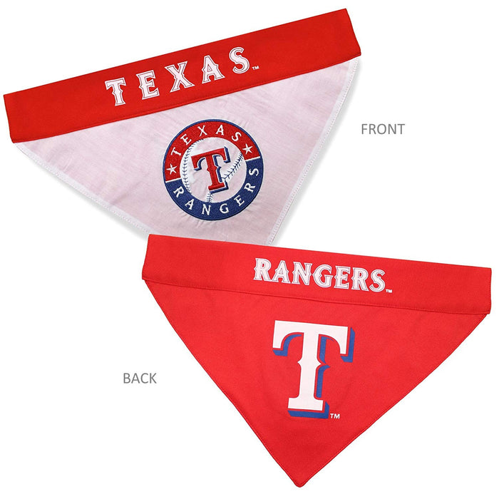 Texas Rangers Pet Reversible Bandana