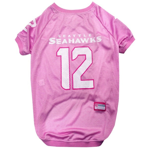 Seattle Seahawks "12th Man" Pink Pet Jersey