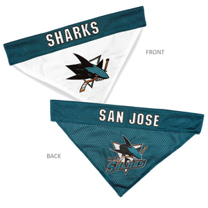 San Jose Sharks Pet Reversible Bandana
