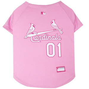 St. Louis Cardinals Pink Pet Jersey