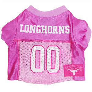 Texas Longhorns Pink Dog Jersey