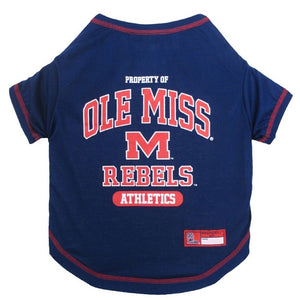 Ole Miss Rebels Pet Tee Shirt