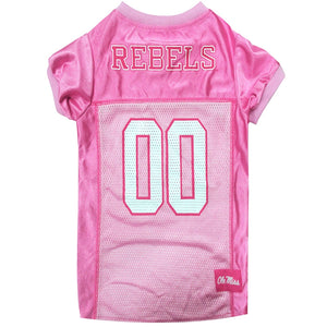 Ole Miss Rebels Pink Pet Jersey