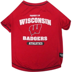 Wisconsin Badgers Pet Tee Shirt