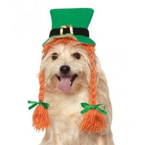 St. Patty's Day Pet Hat With Braids