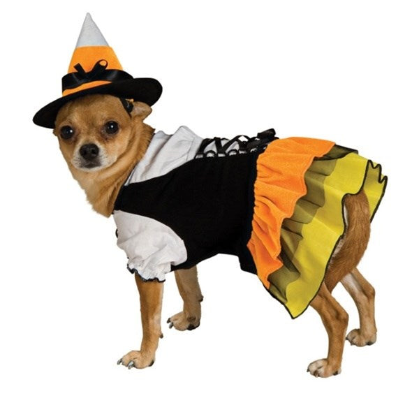 Candy Corn Witch Pet Costume