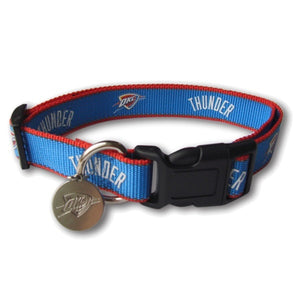 Oklahoma City Thunder Reflective Dog Collar