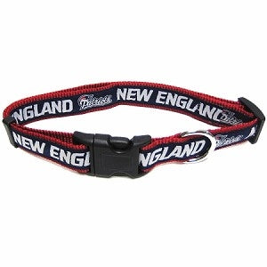 NFL New England Patriots Dog Nylon Collar and Leash Set