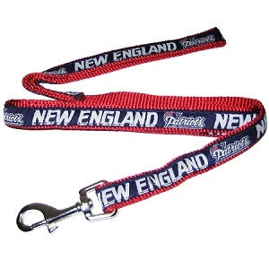 NFL New England Patriots Dog Nylon Collar and Leash Set - Posh Puppy Boutique