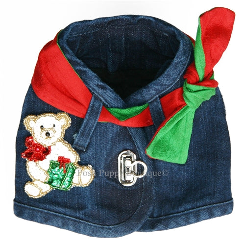 Hollywood Harness Vest with Christmas Bear Patch