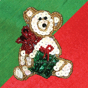 Hollywood Harness Vest with Christmas Bear Patch - Posh Puppy Boutique