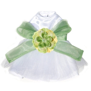 The Madeline with Green Sash - Posh Puppy Boutique
