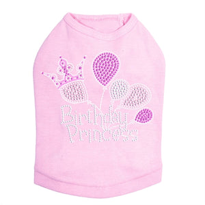 Birthday Princess Rhinestone Tank- Many Colors - Posh Puppy Boutique