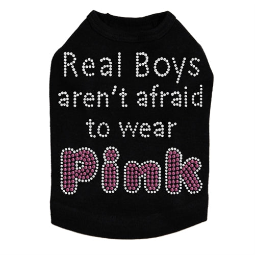 Real Boys Aren't Afraid to Wear Pink Rhinestone Tank - Many Colors