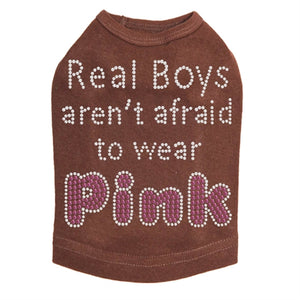 Real Boys Aren't Afraid to Wear Pink Rhinestone Tank - Many Colors - Posh Puppy Boutique