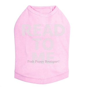 Read To Me (Therapy Dog) Rhinestone Tanks- Many Colors - Posh Puppy Boutique