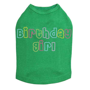 Birthday Girl Multicolor Dog Tank- Many Colors - Posh Puppy Boutique