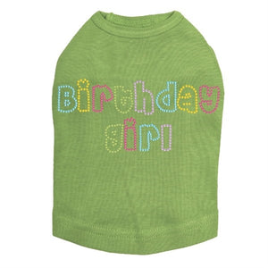 Birthday Girl Multicolor Dog Tank- Many Colors - Posh Puppy Boutique