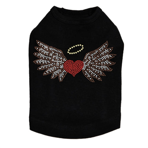 Heart with Wings & Halo Dog Tank in Many Colors