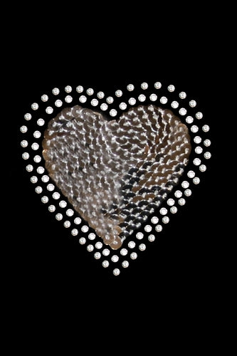 Sequin Silver Heart Bandana- Many Colors