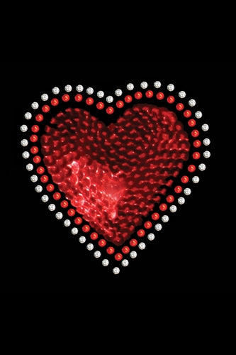 Sequin Red Heart Bandana- Many Colors